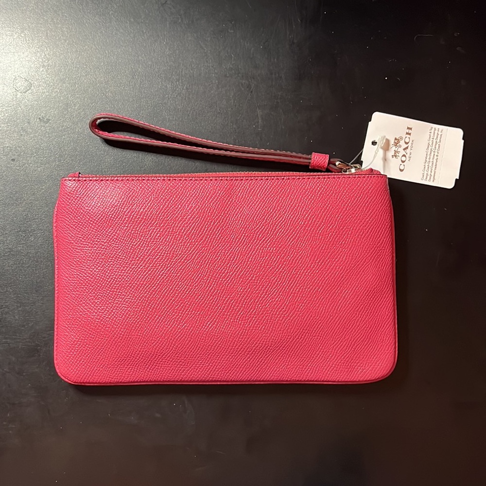 NWT Coach Large Strawberry Wristlet